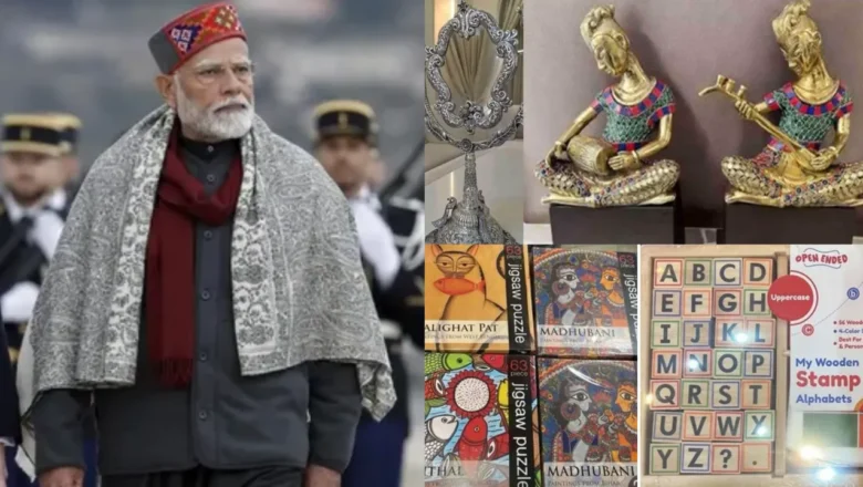 மதுபனி முதல் ராஜஸ்தானி கைவினைப்பொருட்கள் வரை: மக்ரோன் மற்றும் வான்ஸின் குழந்தைகளுக்கு நரேந்திர மோடியின் ‘காலத்தால் அழியாத’ பரிசுகள்.