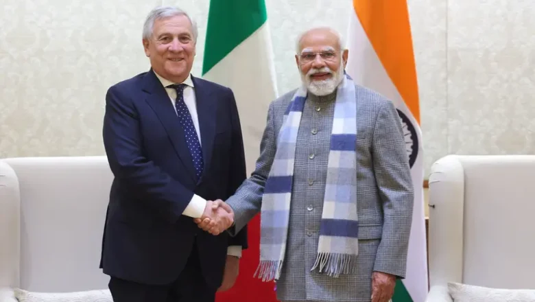 இத்தாலியின் துணைப் பிரதமர் தஜானி, பிரதமர் மோடி சந்திப்பு.