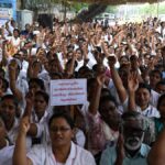அமைச்சர் அறிவிப்பை ஏற்க மறுத்து செவிலியர்கள் 5வது நாளாக போராட்டம்.