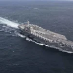 அமெரிக்கா மத்திய கிழக்கு கடல் பகுதியில் விமானம் தாங்கி கப்பலை நிலைநிறுத்தியுள்ளது.