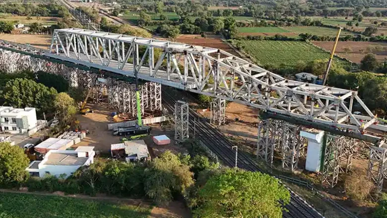 மகாராஷ்டிராவில் மும்பை-அகமதாபாத் புல்லட் ரயில் திட்டத்திற்கான எஃகு பாலம் அமைப்பு!